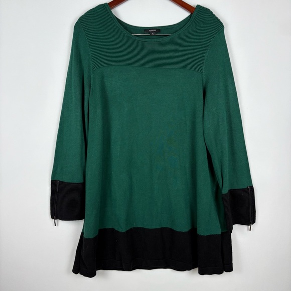 Alfani Sweaters - Alfani Tunic‎ Zippered Detail Sweater